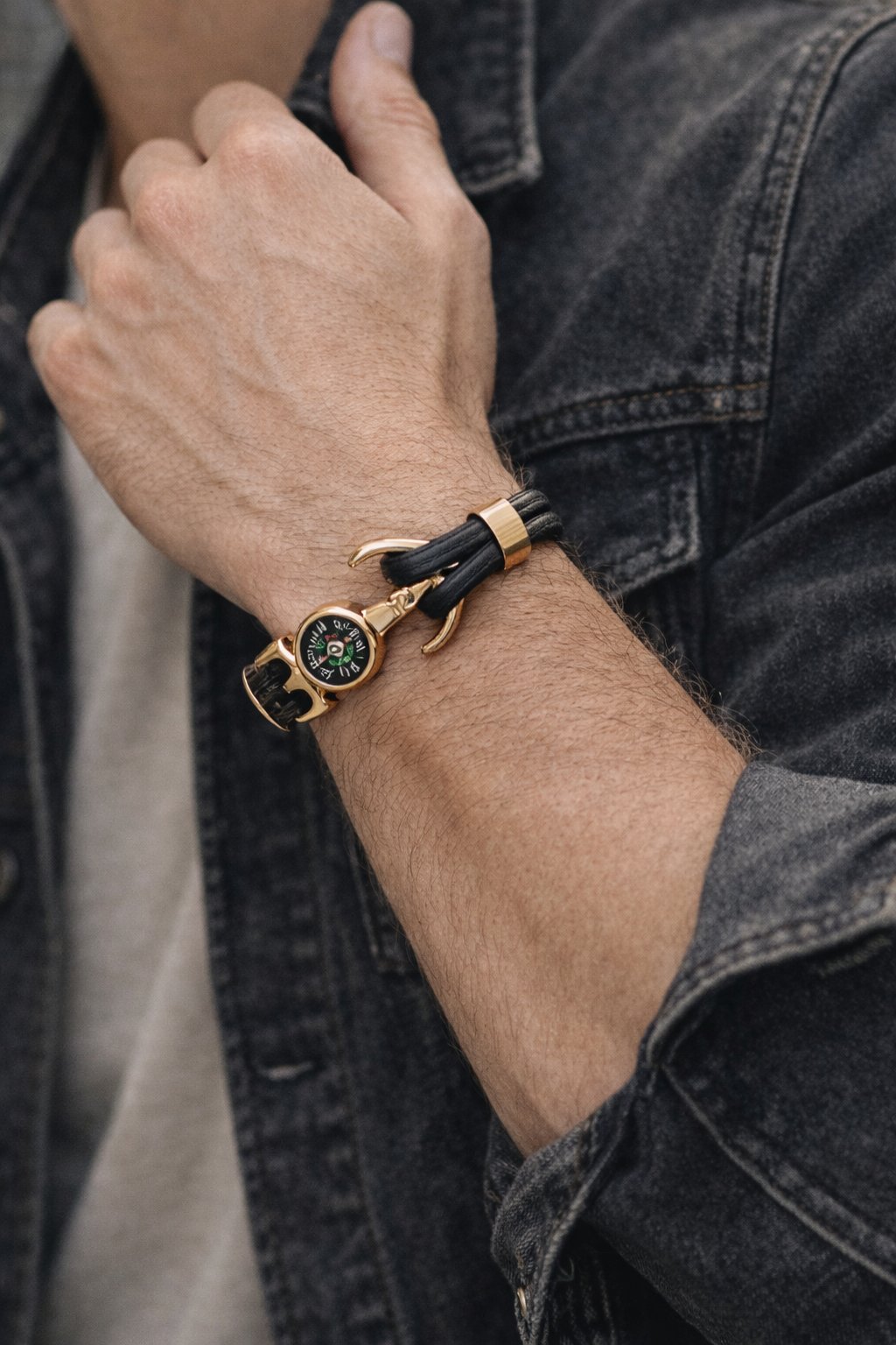 Anker armband voor Heren met nautische details