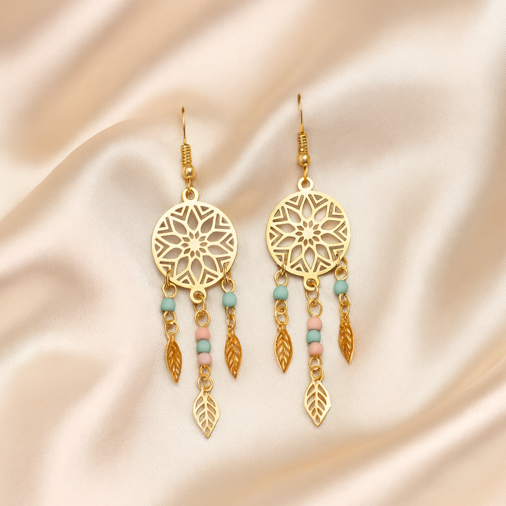 Boho sieraden dames – leer, kralen & natuursteen (Deja)