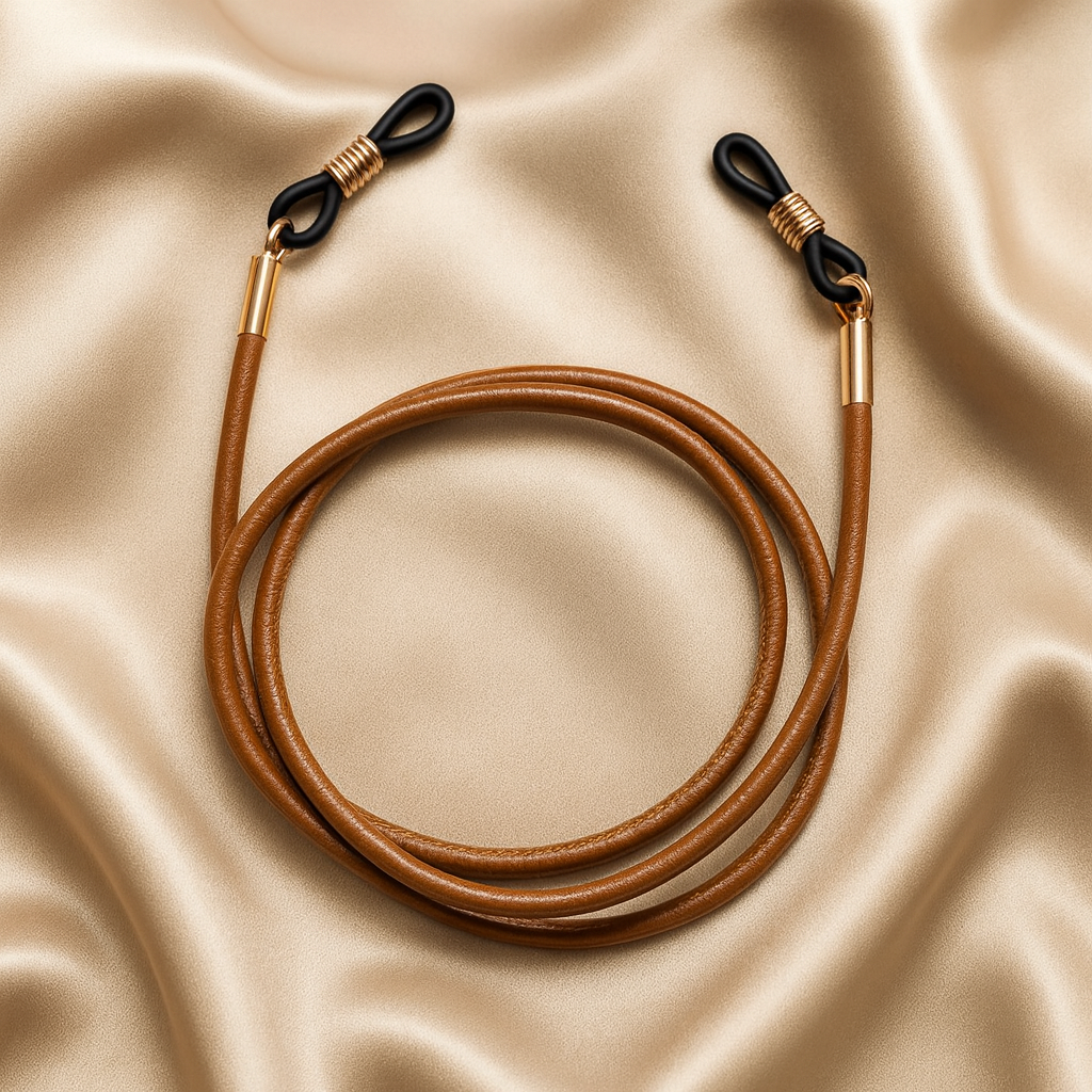 Brilkoorden voor dames – PU-leer, acryl & metaallegering