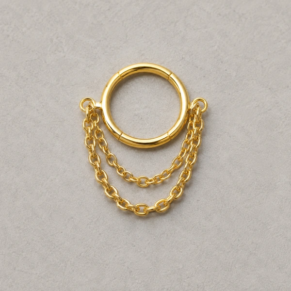 Goudkleurige en zilverkleurige Neusringen en Septum Piercings voor Dames