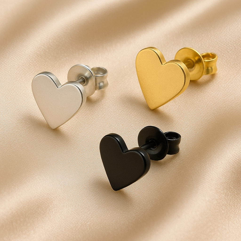 Oorknoppen – studs in edelstaal & 925 zilver met zirkonia