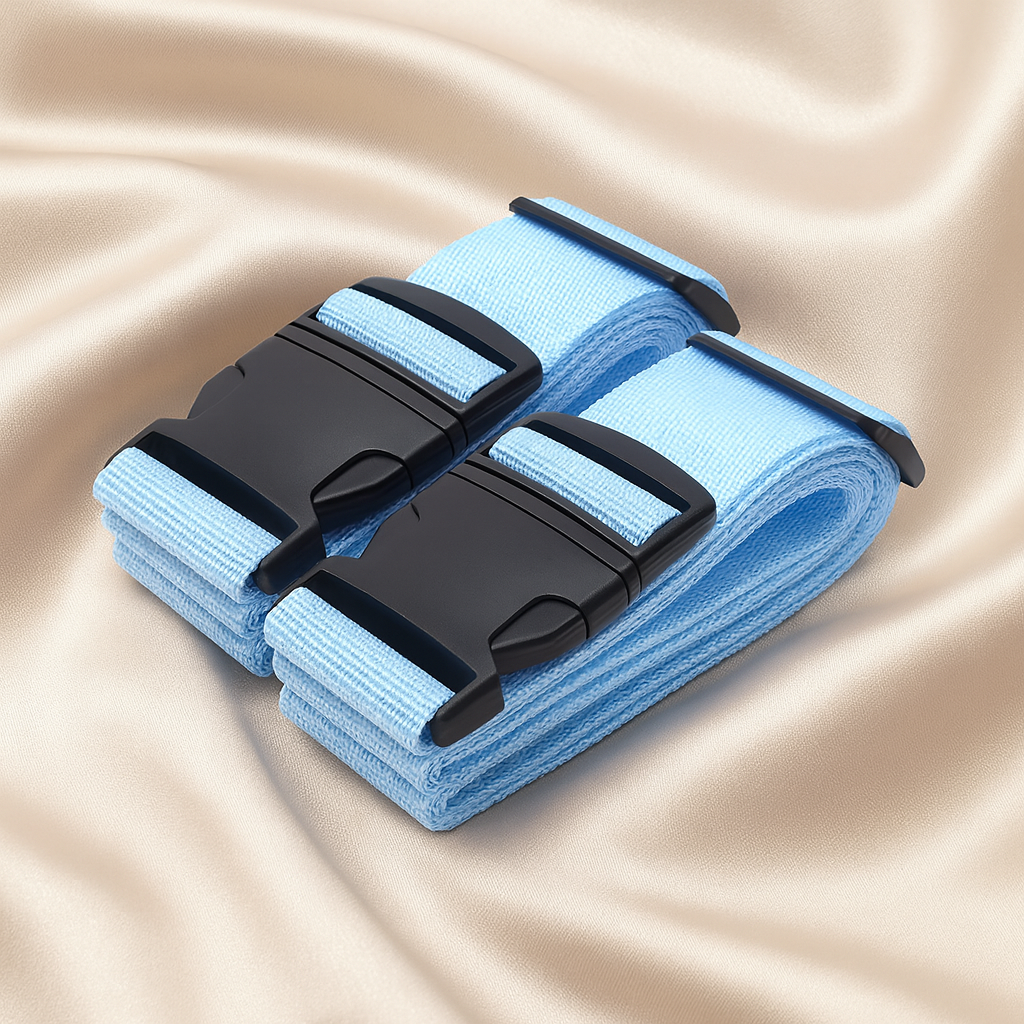 Reis accessoires: paspoorthoes, kofferlabel, kofferriem – Lookinggoodtoday