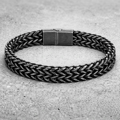 Stalen Armbanden voor Heren van edelstaal (RVS) in zilverkleurig, goudkleurig en zwart