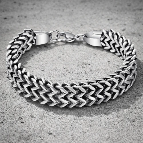 Schakelarmbanden heren bestellen: edelstalen schakels in zwart, zilverkleurig en goudkleurig