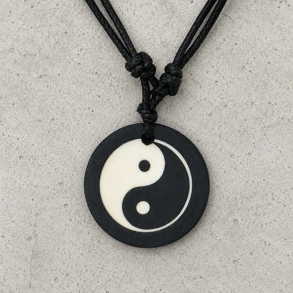 Touw Ketting voor Heren met verstelbaar koord en hanger
