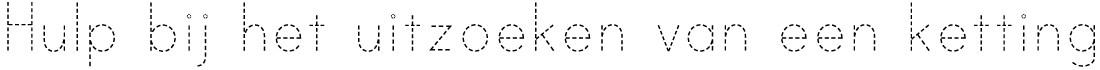 Hulp bij het uitzoeken van een ketting