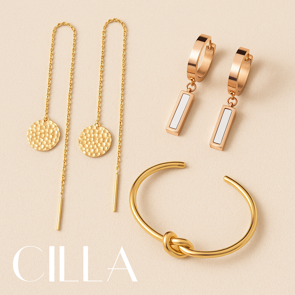 Cilla Jewels 925 zilver en edelstaal – oorbellen en kettingen in elegante stijl