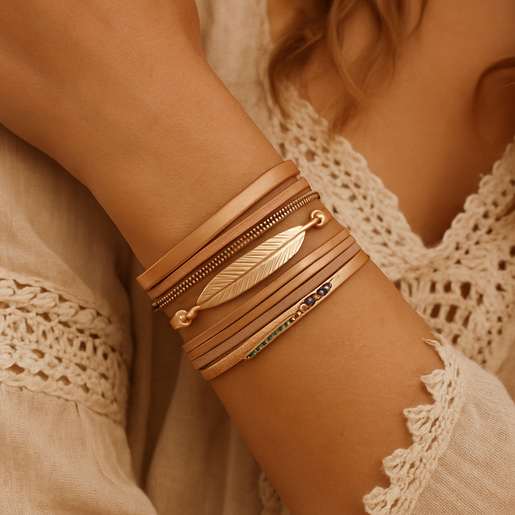 Deja Jewels kleurrijke oorbellen en ringen met bohemian uitstraling
