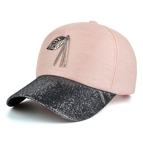 Baseball Cap Leaf Roze huismerk kopen in de aanbieding