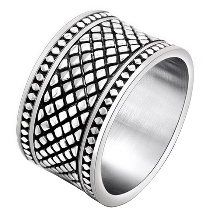 Brede edelstaal heren ring Celtic-20mm afbeelding 3