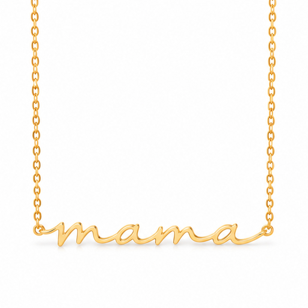 Cilla Jewels Goudkleurige Mama Ketting van Edelstaal