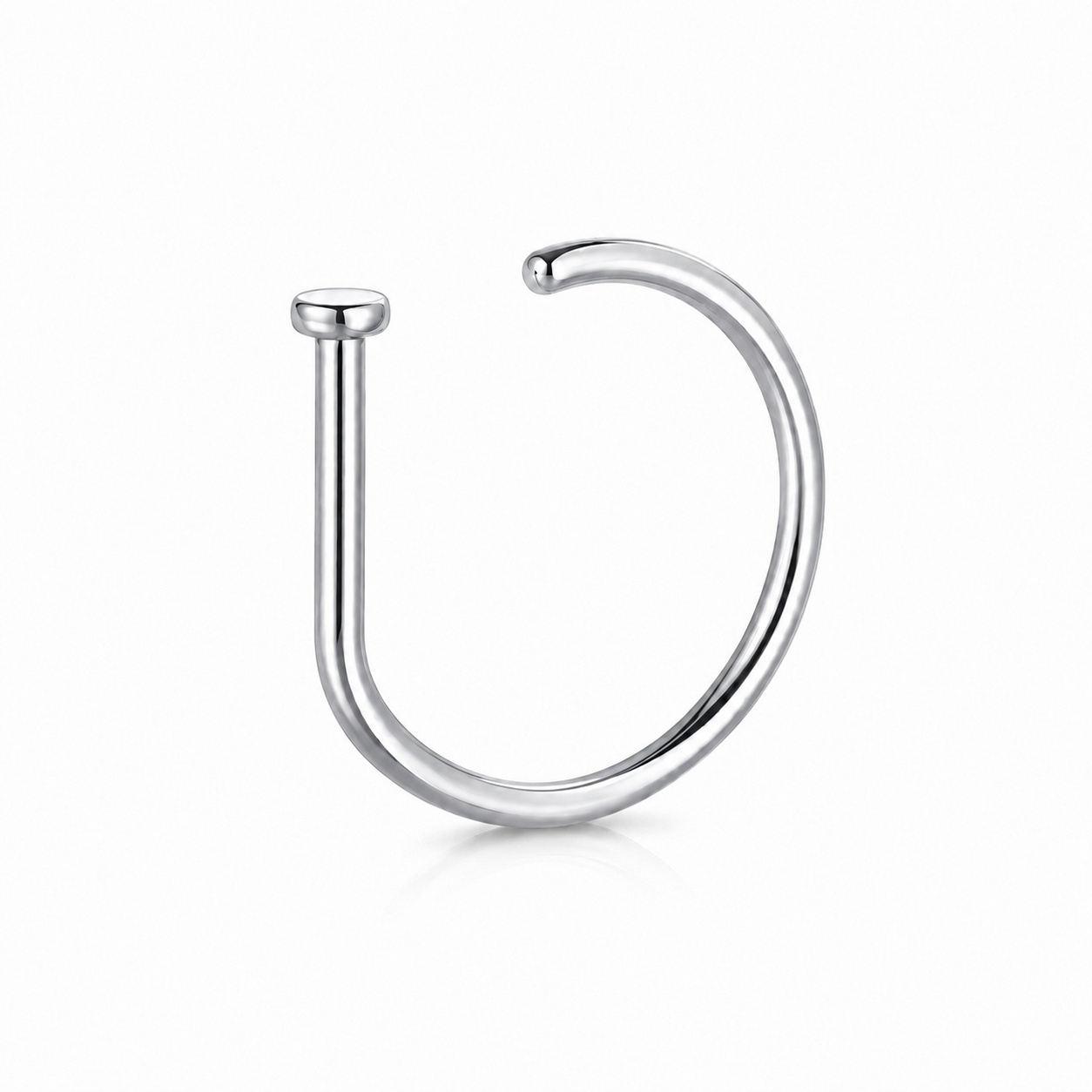 Cilla Jewels Zilverkleurige Fake Neusring van Edelstaal