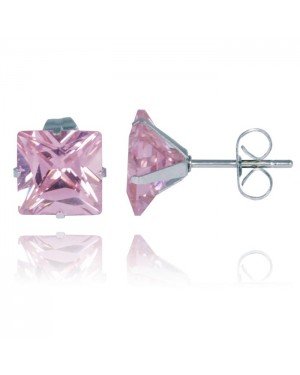 LGT Jewels Stud oorbellen Edelstaal Classic Pink