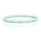 6mm Memphis Natuursteen Armband - Green Jade
