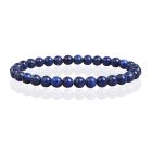 6mm Memphis Natuursteen Armband - Lapis Lazuli