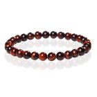 6mm Memphis Natuursteen Armband - Red Tiger Eye