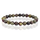 6mm Memphis Natuursteen Armband - Dragon Bloodstone