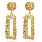 Cilla Chunky Rechthoekige Oorbellen - Gold
