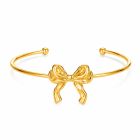 Cilla Jewels Goudkleurige Open Damesarmband met Strik van Edelstaal