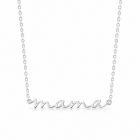Cilla Jewels Zilverkleurige Mama Ketting van Edelstaal