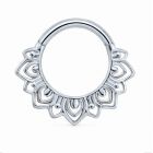 Cilla Jewels Zilverkleurige Septum Clicker met Mandalamotief
