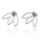 Cilla Jewels Blad oorstekers Edelstaal Zilverkleurig