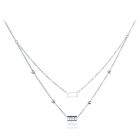 Cilla Jewels dames choker Edelstaal Cylinder Square Zilverkleurig