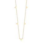Cilla Jewels dames ketting Edelstaal Verguld Goudkleurig Driehoek