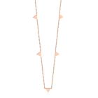 Cilla Jewels dames ketting Edelstaal Verguld Rose Driehoek