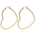 Cilla Jewels Dames oorringen Edelstaal Goudkleurig hartje