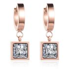 Cilla Jewels Damesoorbellen met Vierkante Zirkonia Steen