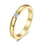 Cilla Jewels edelstaal ring Crystal Goudkleurig