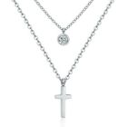 Cilla Jewels Gelaagde dames ketting Edelstaal Zilverkleurig Kruis