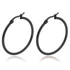 Cilla Jewels Hoop oorringen Dames Edelstaal Zwart