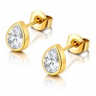 Cilla Jewels Oorknopjes Goudkleurig Druppel Zirkonia