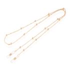 Cilla Jewels Rose Gouden Zonnebrilkoord met balletjes voor Dames