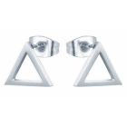 Cilla Jewels Stud oorbellen Verzilverd Triangle