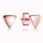 Cilla jewels dames oorknoppen 925 Zilver Triangle Rose
