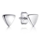 Cilla jewels dames oorknoppen 925 Zilver Triangle zilver