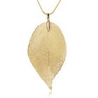 Dames ketting Blad Kettinghanger Leaf Slang Ketting Goudkleurig