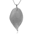 Dames ketting Blad Kettinghanger Leaf Slang Ketting Grijs