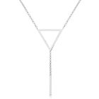 Dames ketting Cilla Jewels Edelstaal Zilverkleurig Driehoek Staaf