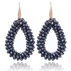 Druppel oorbellen Cilla Jewels Stardust Antraciet Goudkleurig