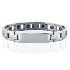 Edelstaal heren armband Tom Jaxon Magneten Graveren Zilverkleurig