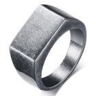 Edelstaal zegelring Heren Mendes Used Look