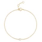 Elenza Goudkleurige 925 Sterling Zilveren Armband met Opale Steen