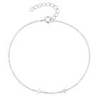 Elenza Zilveren Armband met Fijn Kruis en Kristallen