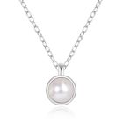 Elenza Zilveren Ketting met Parel in 925 Sterling Zilver