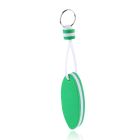 Groene Nautische Stijl Sleutelhanger - Blijft Drijven - Label Vorm