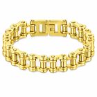 Heren armband Edelstaal Biker Chain Goudkleurig